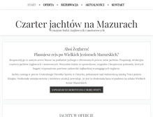 Tablet Screenshot of czarter-wilkasy.pl